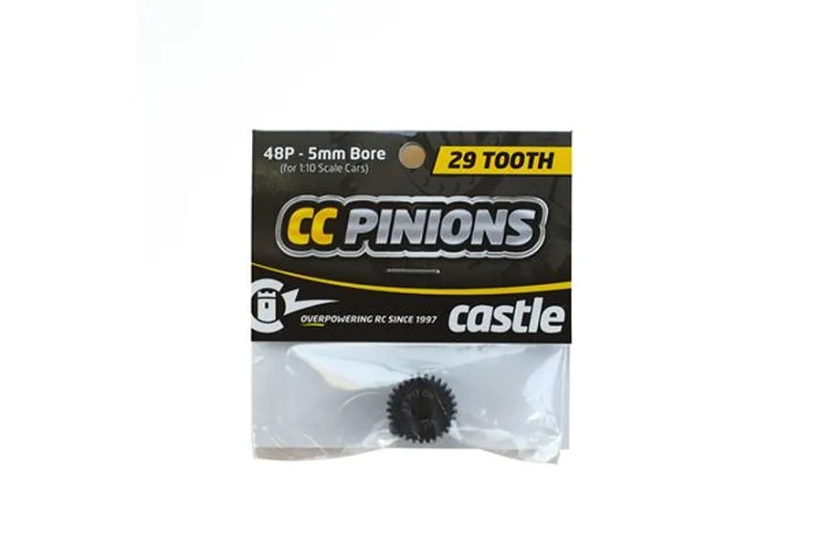 Castle Creations Carbon Steel 29T 48dp/0.5Mod Pinion Gear image 94920