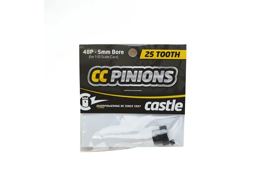 Castle Creations Carbon Steel 25T 48dp/0.5Mod Pinion Gear image 94924