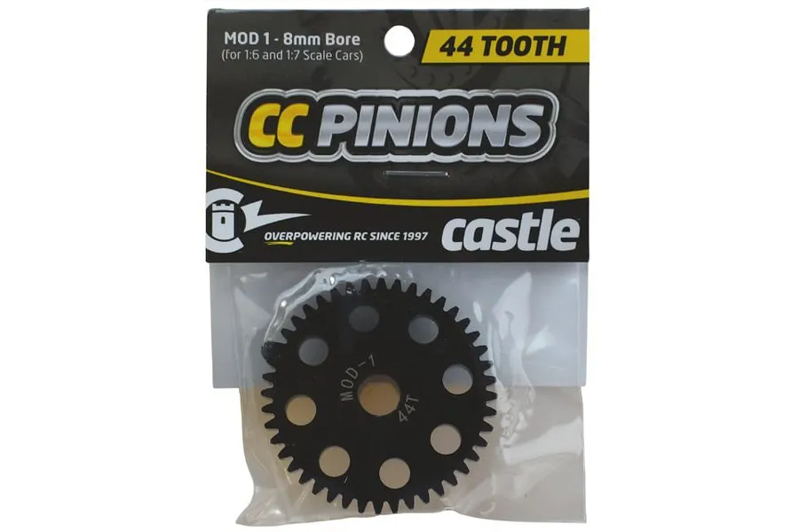 Castle Creations Carbon Steel 44T 1Mod Pinion Gear image 94931