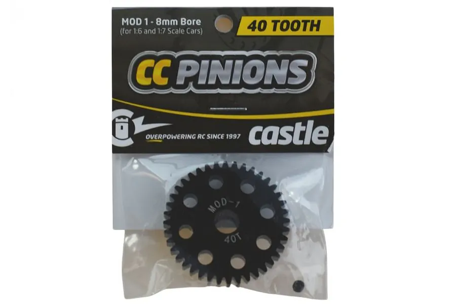 Castle Creations Carbon Steel 40T 1Mod Pinion Gear image 94932