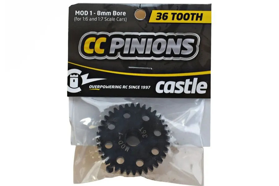 Castle Creations Carbon Steel 36T 1Mod Pinion Gear image 94934
