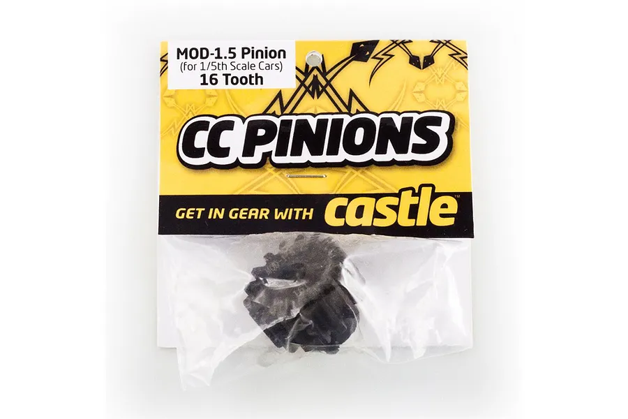 Castle Creations Hardened Steel 16T 1.5Mod Pinion Gear image 94946