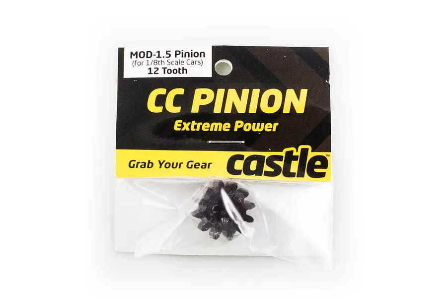 Castle Creations Hardened Steel 12T 1.5Mod Pinion Gear image 94948