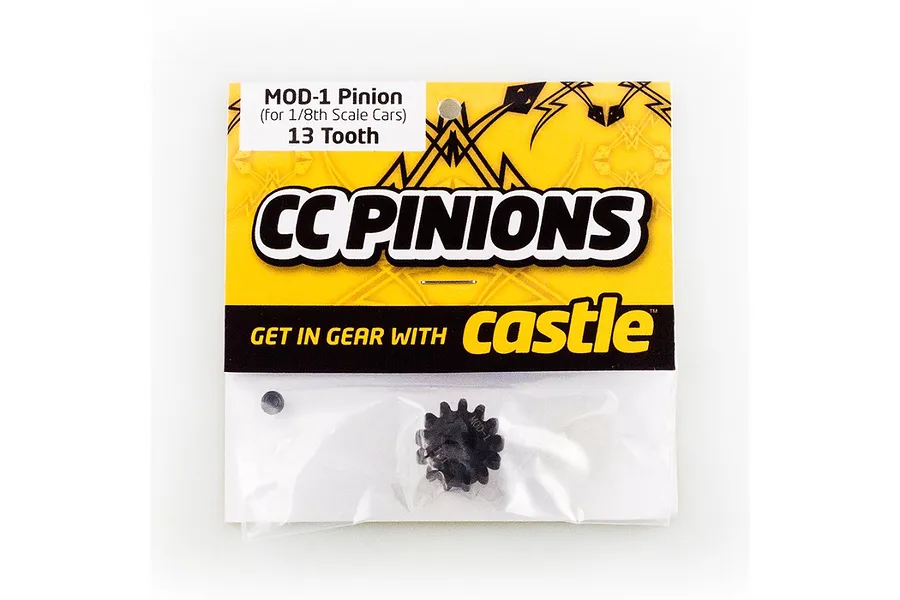 Castle Creations Hardened Steel 13T 1Mod Pinion Gear image 94954
