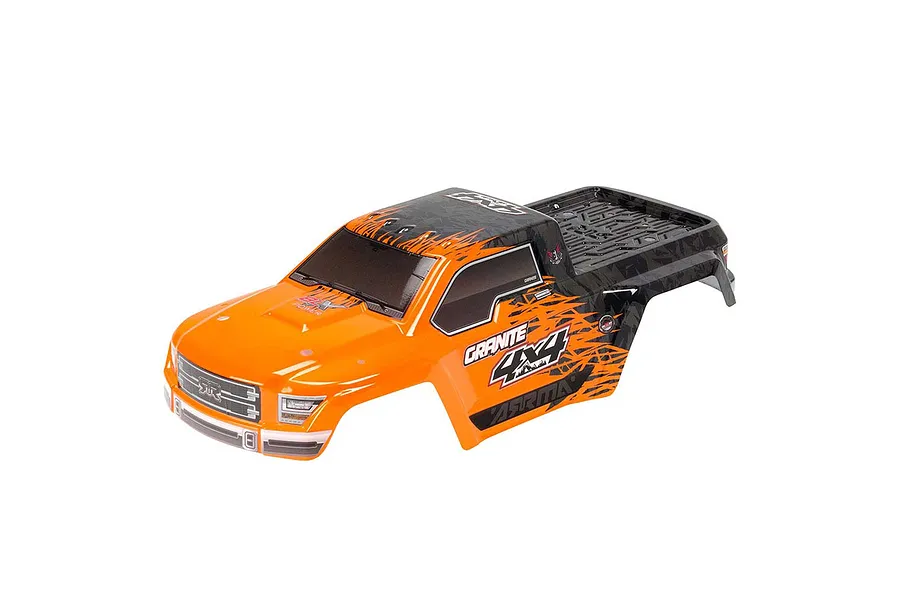 ARRMA 1/10 Granite Painted Body Shell - Orange/Black image 95036