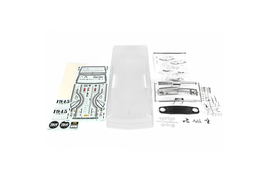 Axial 1/10 1967 Chevrolet C10 Unpainted Body Shell - Clear image 95043