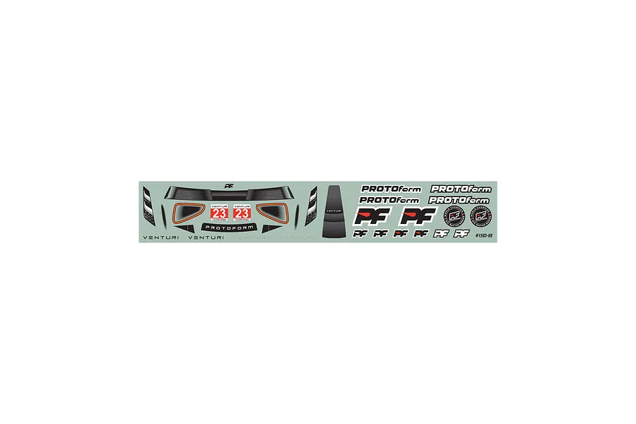Protoform 1/28 Venturi GT Light Weight Unpainted Body Shell - Clear image 95063