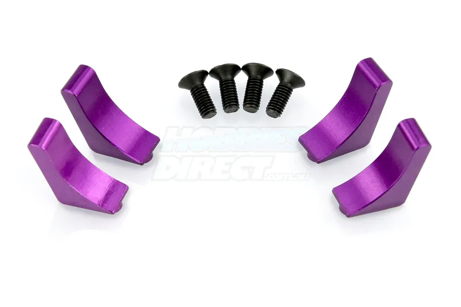 HSP Purple Aluminium Battery Holders w/ Screws image 9511