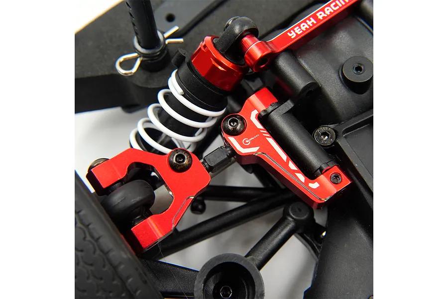 Yeah Racing Red Aluminium Front Upper Suspension Arms 2Pcs image 3