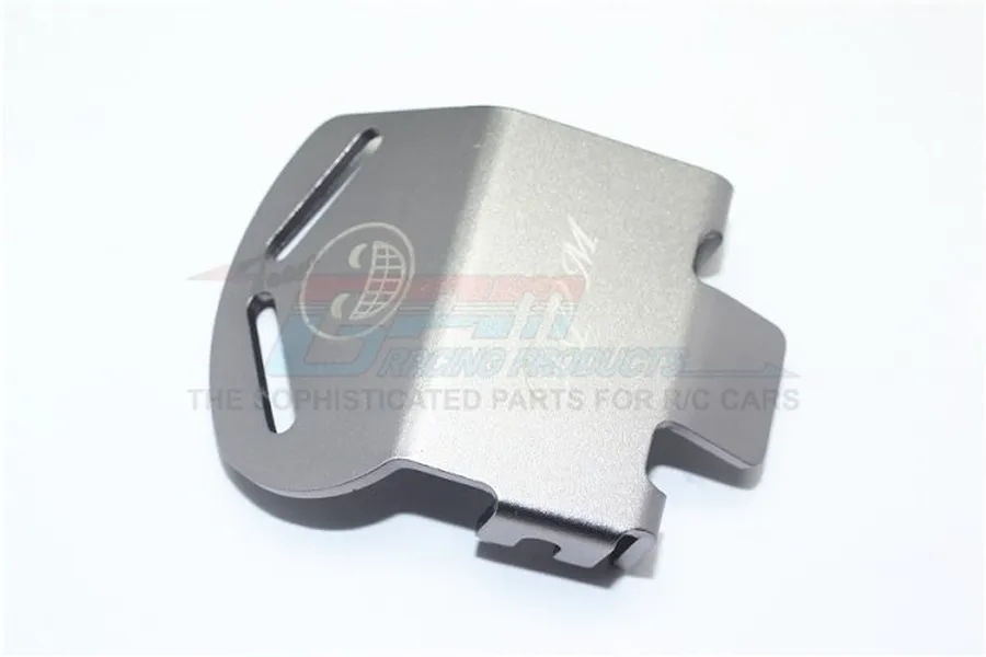 GPM Grey Silver Aluminium Front or Rear &amp;quot;Smiley&amp;quot; Gear Box Skid Plate image 95232
