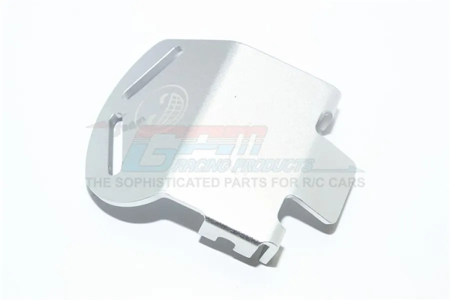 GPM Silver Aluminium Front or Rear &amp;quot;Smiley&amp;quot; Gear Box Skid Plate image 95237