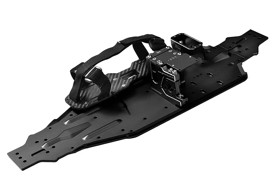 GPM 1/8 Black Aluminium Chassis Plate w/ Mounts image 95298
