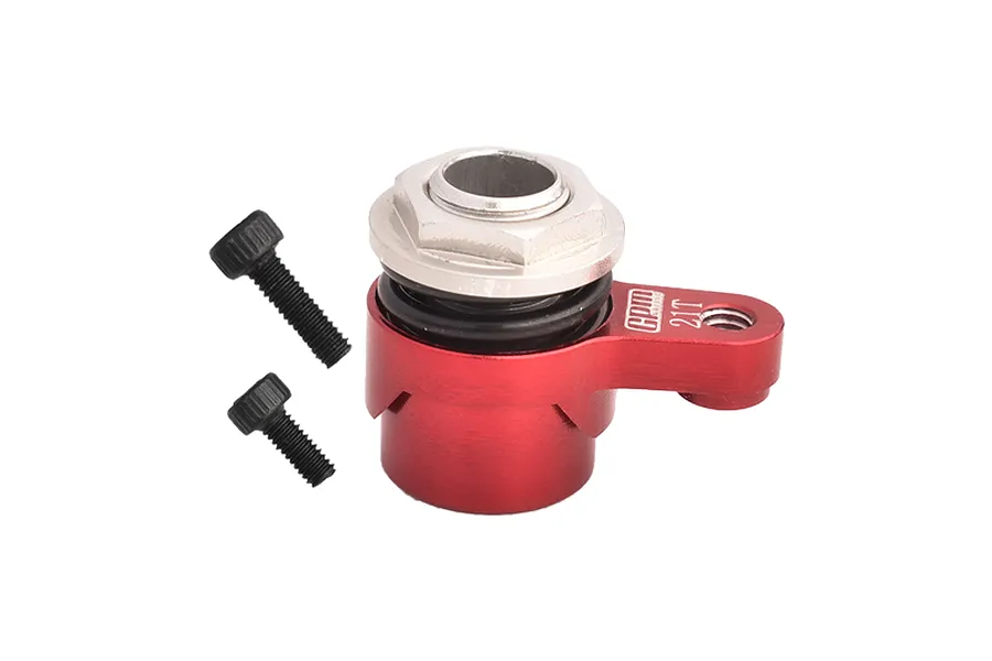 GPM Red Aluminium 21T Servo Horn w/ Built in Servo Saver image 95347