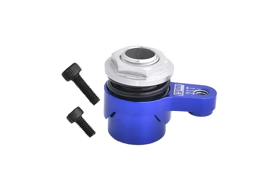 GPM Blue Aluminium 21T Servo Horn w/ Built in Servo Saver image 95348