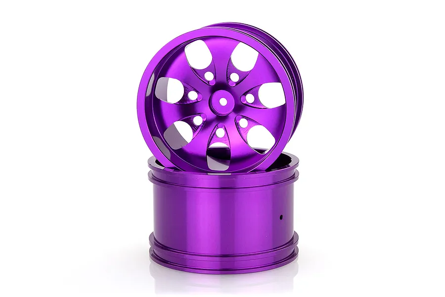 HSP 3.1&amp;quot; Purple Aluminium Rims 2Pcs image 9537