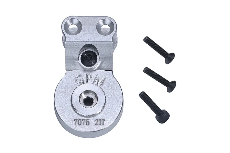 GPM Silver Aluminium 23T Servo Horn w/ Built in Servo Saver image 95412
