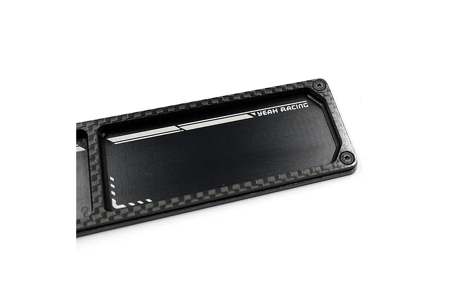 Yeah Racing Carbon Fibre &amp;amp; Black Aluminium Parts Tray image 95432