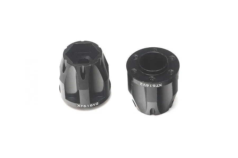 Boom Racing Black Aluminium 12mm (+16mm Offset) ProBuild Wheel Hub Adapters 2Pcs image 95437