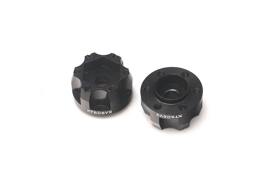 Boom Racing Black Aluminium 12mm (+6mm Offset) ProBuild Wheel Hub Adapters 2Pcs image 95443