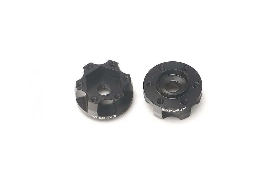 Boom Racing Black Aluminium 12mm (+4mm Offset) ProBuild Wheel Hub Adapters 2Pcs image 95445