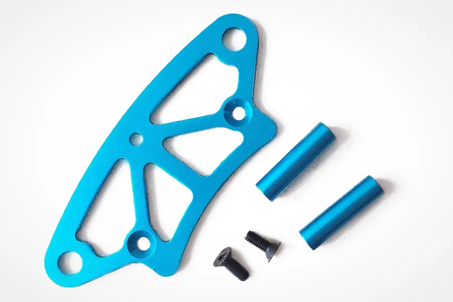 HSP Blue Aluminium Front Bumper Upper Plate image 9551