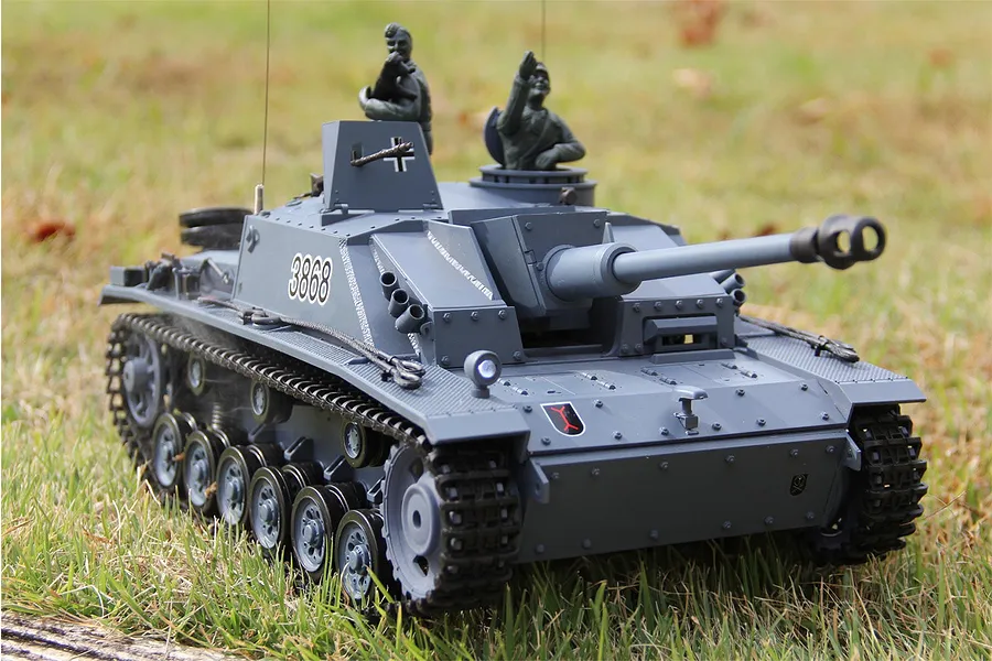 Heng Long German StuG III Ausf. &amp;quot;Sturmgeschütz&amp;quot; (F8 Type) RC Tank Electric Tracked 1/16 Scale RTR image 95542