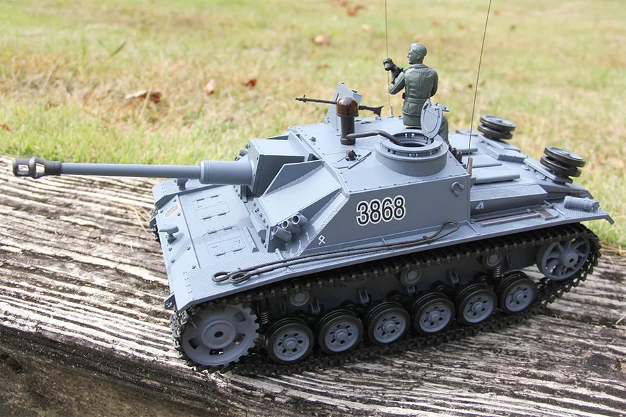 Heng Long German StuG III Ausf. &amp;quot;Sturmgeschütz&amp;quot; (F8 Type) RC Tank Electric Tracked 1/16 Scale RTR image 95544
