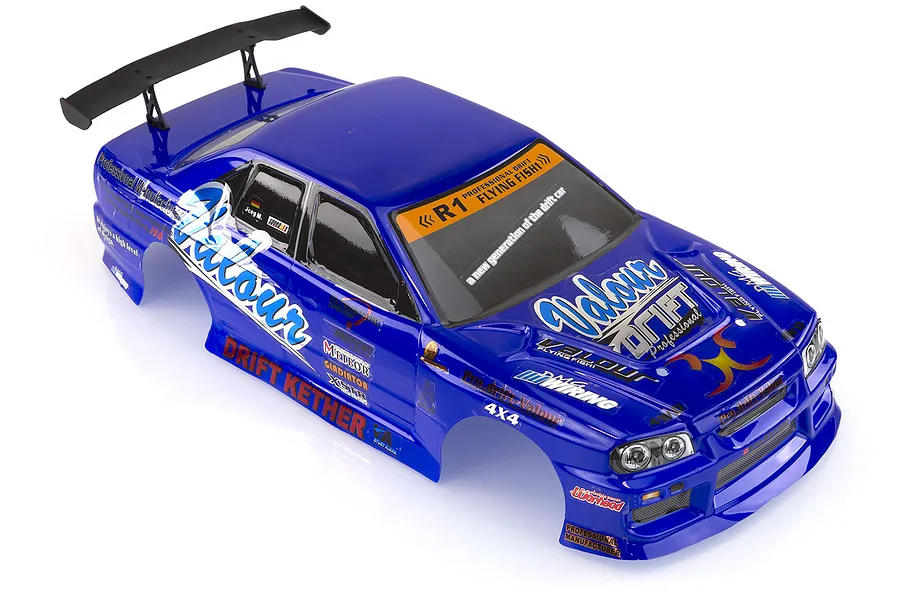 HSP 1/10 On Road Blue Painted Body Shell image 9562