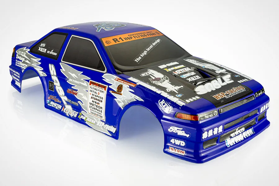 HSP 1/10 Ocelot or Swift On Road Blue Painted Body Shell image 9565