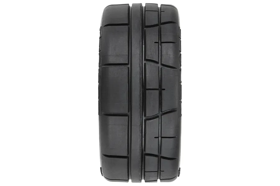 Pro-Line 1/8 Menace HP Speed Run Belted Tyres on Black Dish Rims - Glued Wheels 2Pcs image 95684