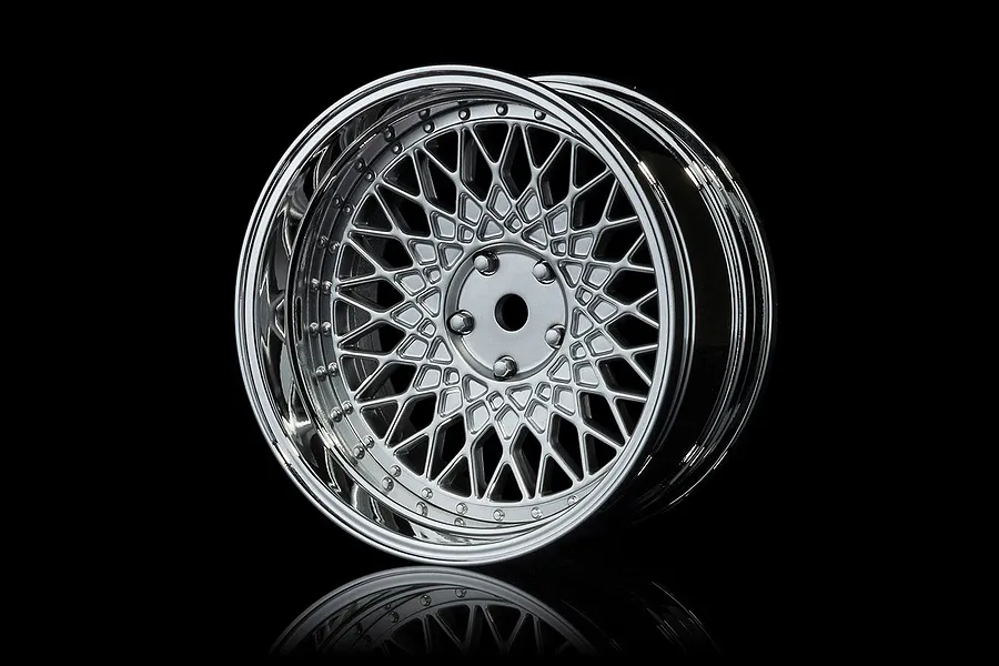 MST 1.9&amp;quot; 501 Off-Set Changeable Silver/Flat Silver Rims 4pcs image 95738