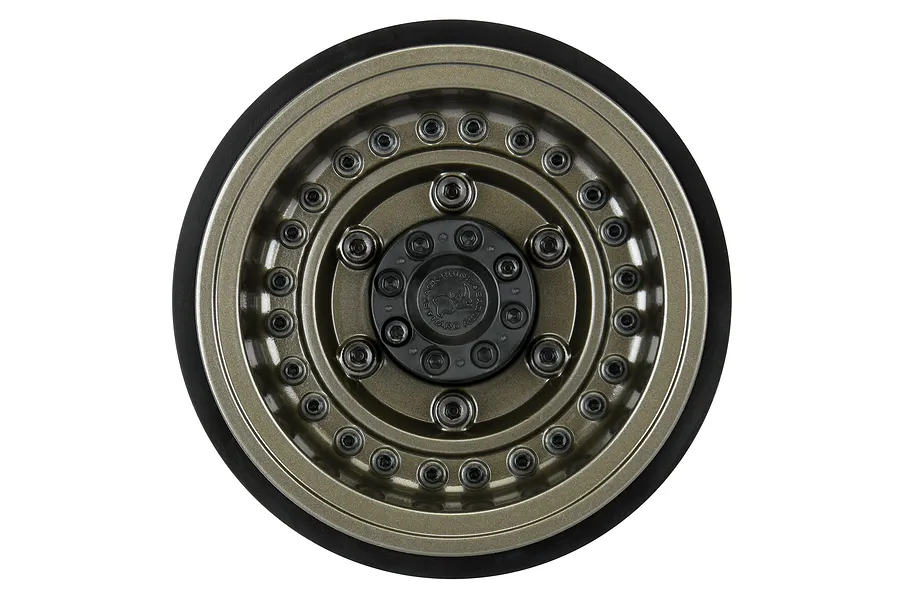 Pro-Line 2.9&amp;quot; Gunmetal Aluminium Black Rhino Armory Bead-Loc Rims 2pcs image 95752