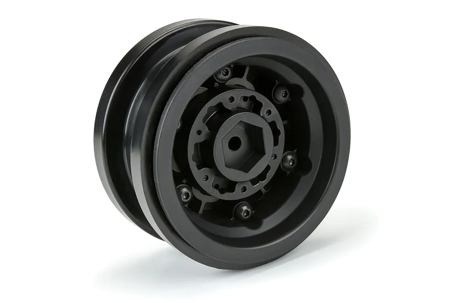 Pro-Line 2.9&amp;quot; Gunmetal Aluminium Black Rhino Armory Bead-Loc Rims 2pcs image 95754