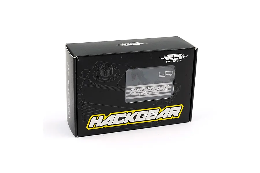 Yeah Racing Black Aluminium Hackgear 10kg Low Profile Metal Gear Servo image 95766