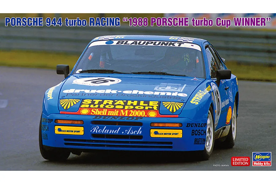 Hasegawa 1/24 1988 Porsche 944 Turbo &amp;quot;1988 Porsche Turbo Cup Winner&amp;quot; Car Scaled Plastic Model Kit image 95779