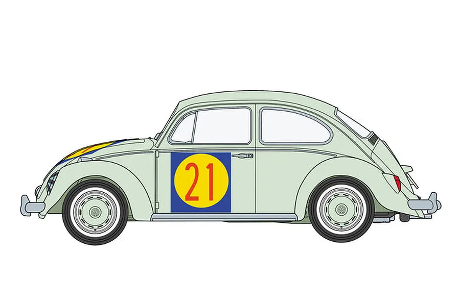 Hasegawa 1/24 1963 Volkswagen Beetle Type 1 &amp;quot;Nippon Grand Prix&amp;quot; Car Scaled Plastic Model Kit image 95799