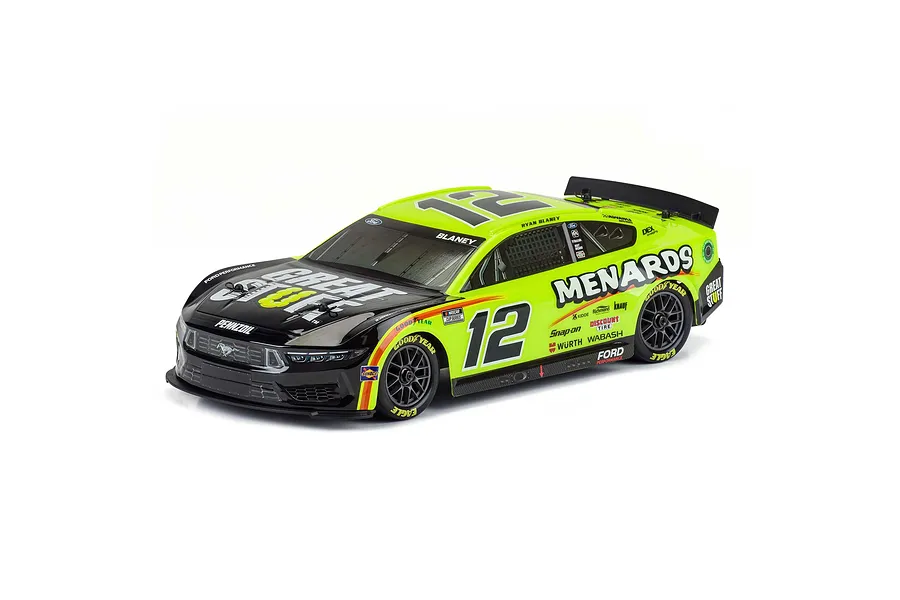 Losi NASCAR 2024 Ford Mustang RC Race Car Electric AWD 1/12 Scale RTR - Ryan Blaney #12 Menards image 95899