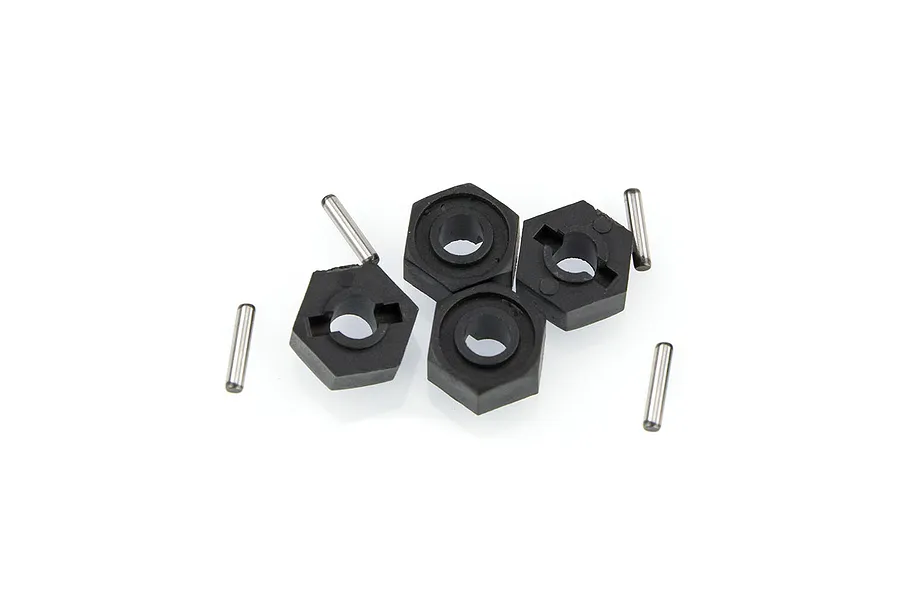 HSP 12mm Wheel Hexes w/ 2x10mm Drive Pins 4Pcs image 9595