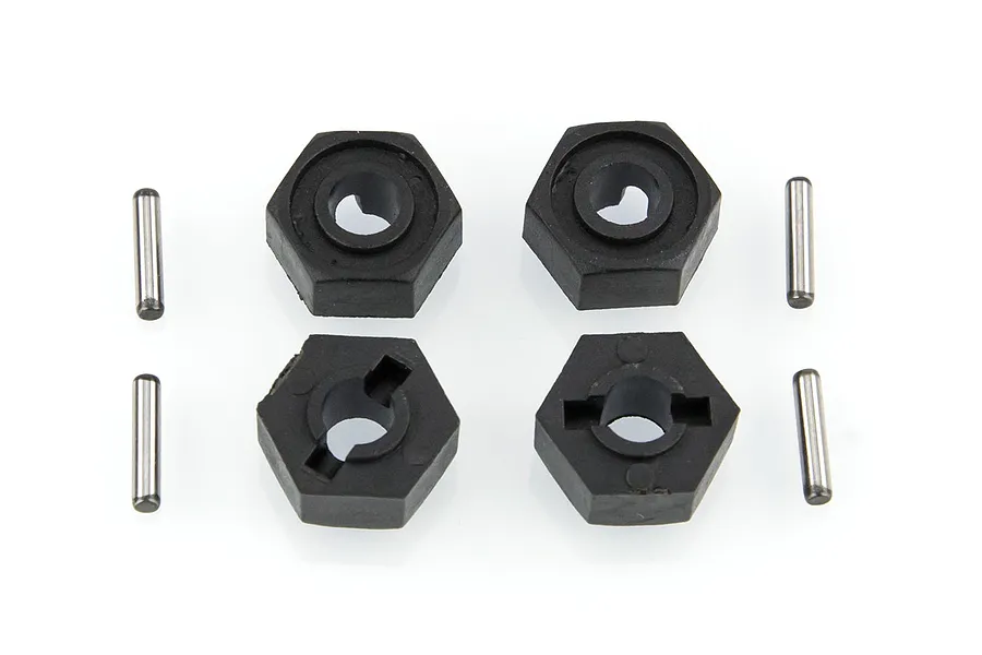 HSP 12mm Wheel Hexes w/ 2x10mm Drive Pins 4Pcs image 9596