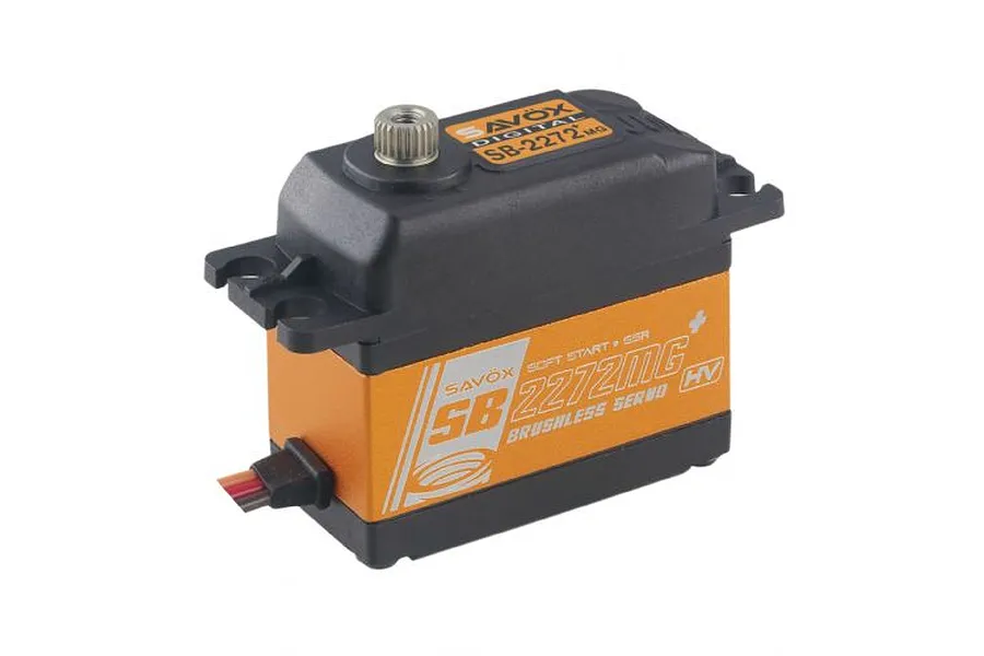 Savox Orange Aluminium SB-2272SG Plus Standard 10kg 8.4V Brushless Metal Geared Gyro Servo image 1