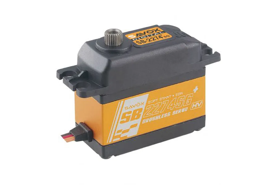 Savox Orange Aluminium SB-2274SG Plus Standard 30kg 8.4V HV Brushless Metal Geared Servo image 96029
