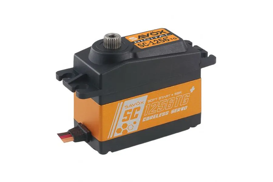 Savox Orange Aluminium SC-0256MG Plus Standard 20kg 6V Coreless Metal Geared Servo image 96034