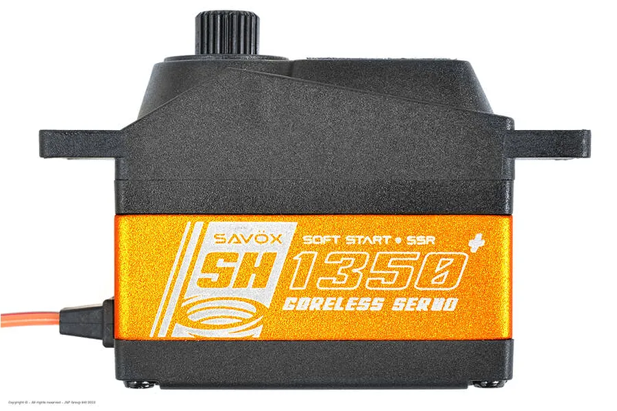 Savox Aluminium SH-0350MG Plus Mini 4.6kg 6V Coreless Metal Geared Servo - Orange image 2