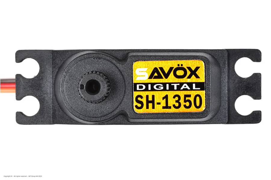 Savox Aluminium SH-0350MG Plus Mini 4.6kg 6V Coreless Metal Geared Servo - Orange image 3
