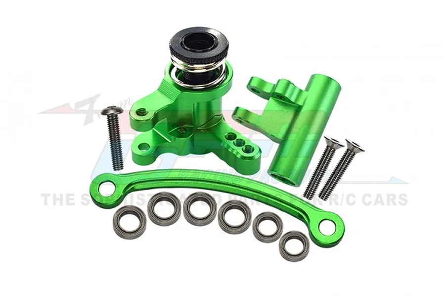 GPM Green Aluminium Steering Assembly Set w/ Servo Saver image 96071