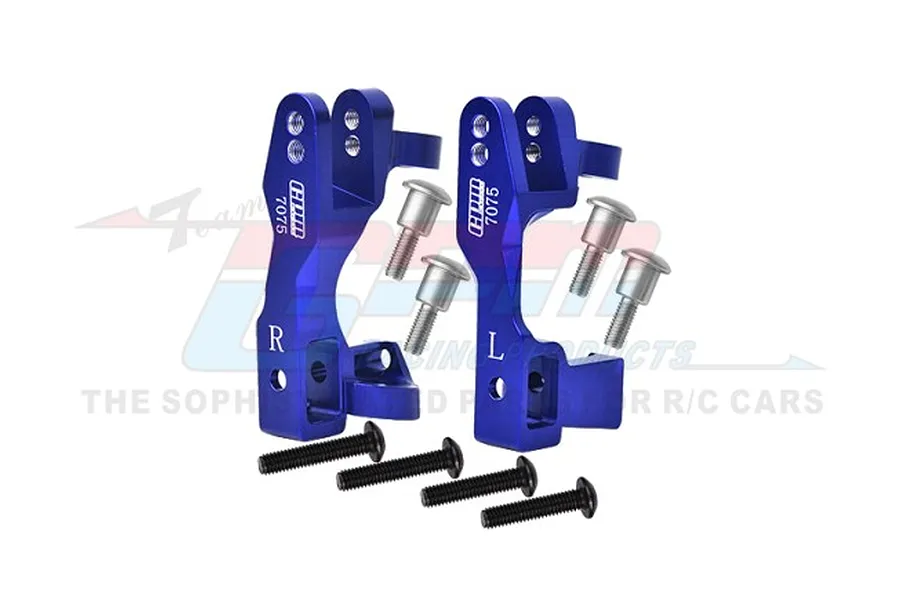 GPM Blue Aluminium Steering Hub Carriers (C-Hubs) 2Pcs image 96093