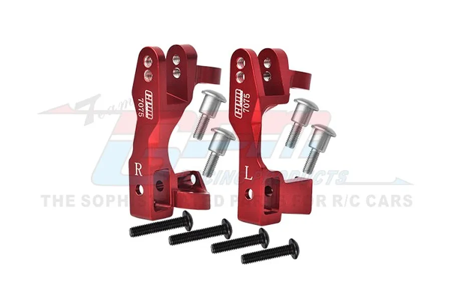 GPM Red Aluminium Steering Hub Carriers (C-Hubs) 2Pcs image 96094