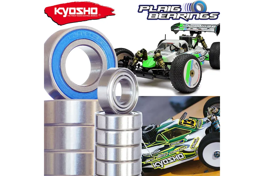 Plaig RC Kyosho 1/8 Inferno MP9e, MP10e &amp;amp; MP10Te Standard Bearing Kit image 96160