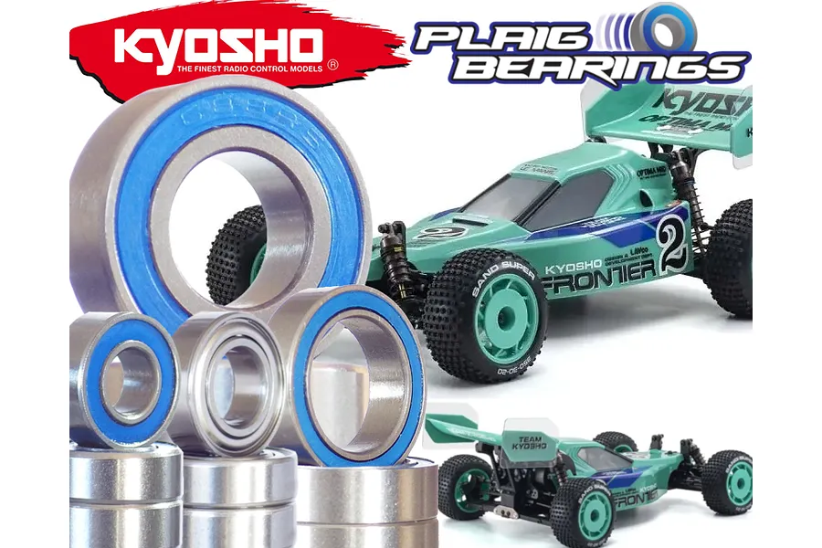Plaig RC Kyosho 1/10 Optima Mid &amp;#039;87 WC Worlds Spec 60th Anniversary V2 Premium Bearing Kit image 96173
