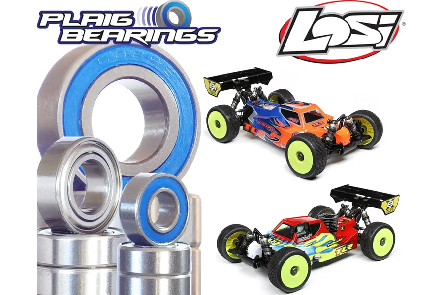 Plaig RC TLR 1/8 8IGHT-XE 2.0 &amp;amp; 8IGHT-XTE 2.0 Standard Bearing Kit image 96228